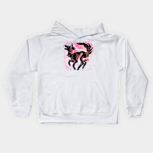 Cherry Blossom Wolf Kids Hoodie